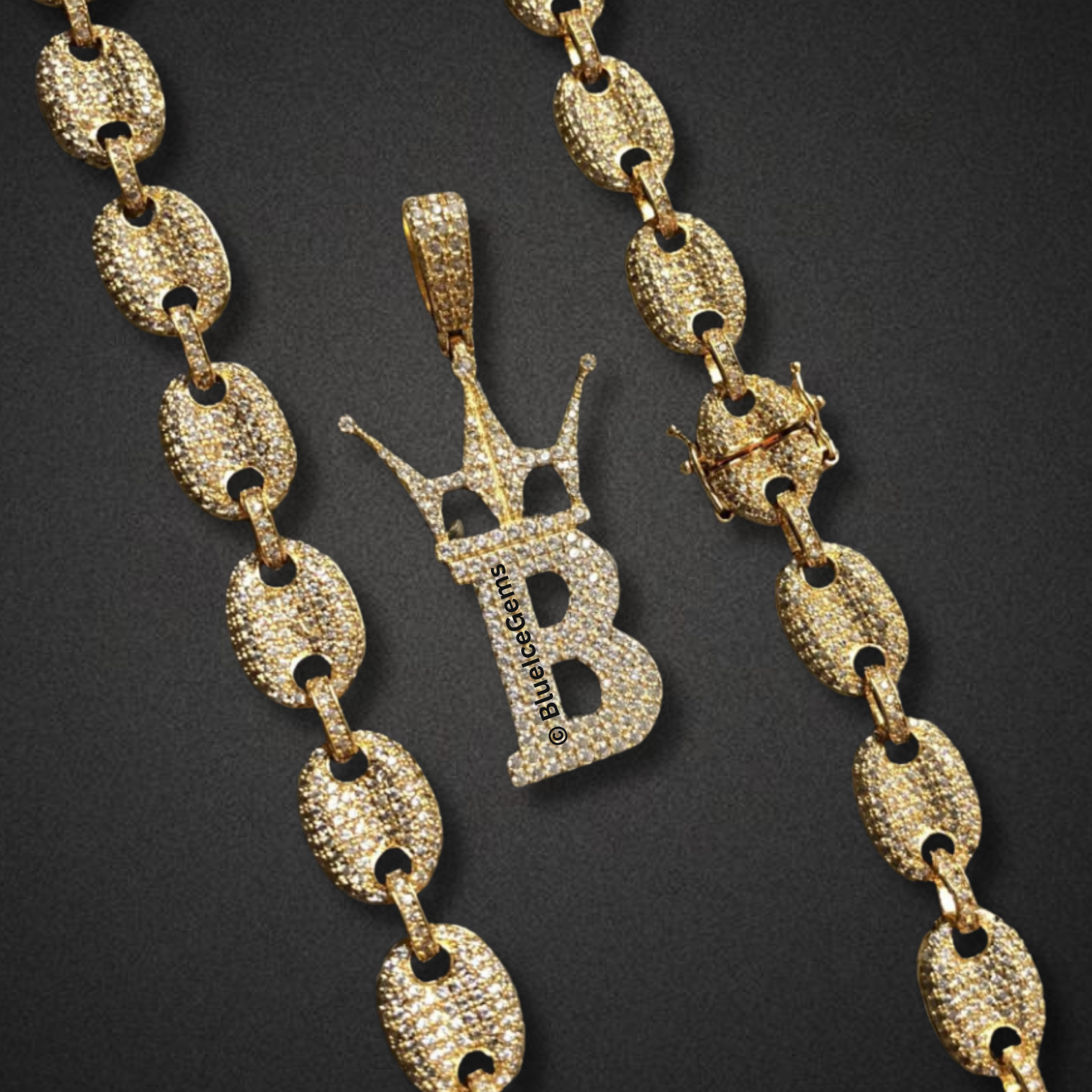 The "Iced Out Goutte" Diamond Chain