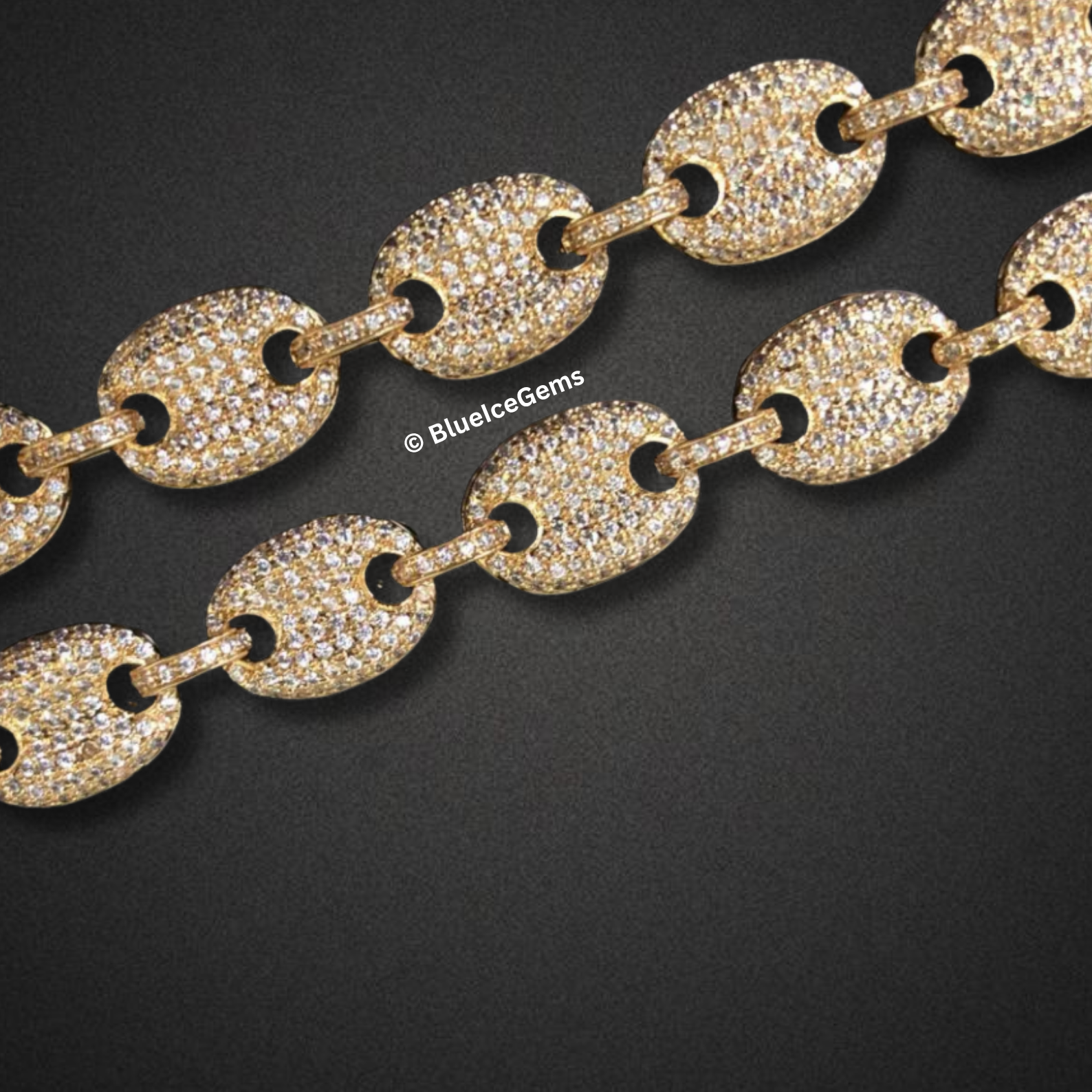 The "Iced Out Goutte" Diamond Chain