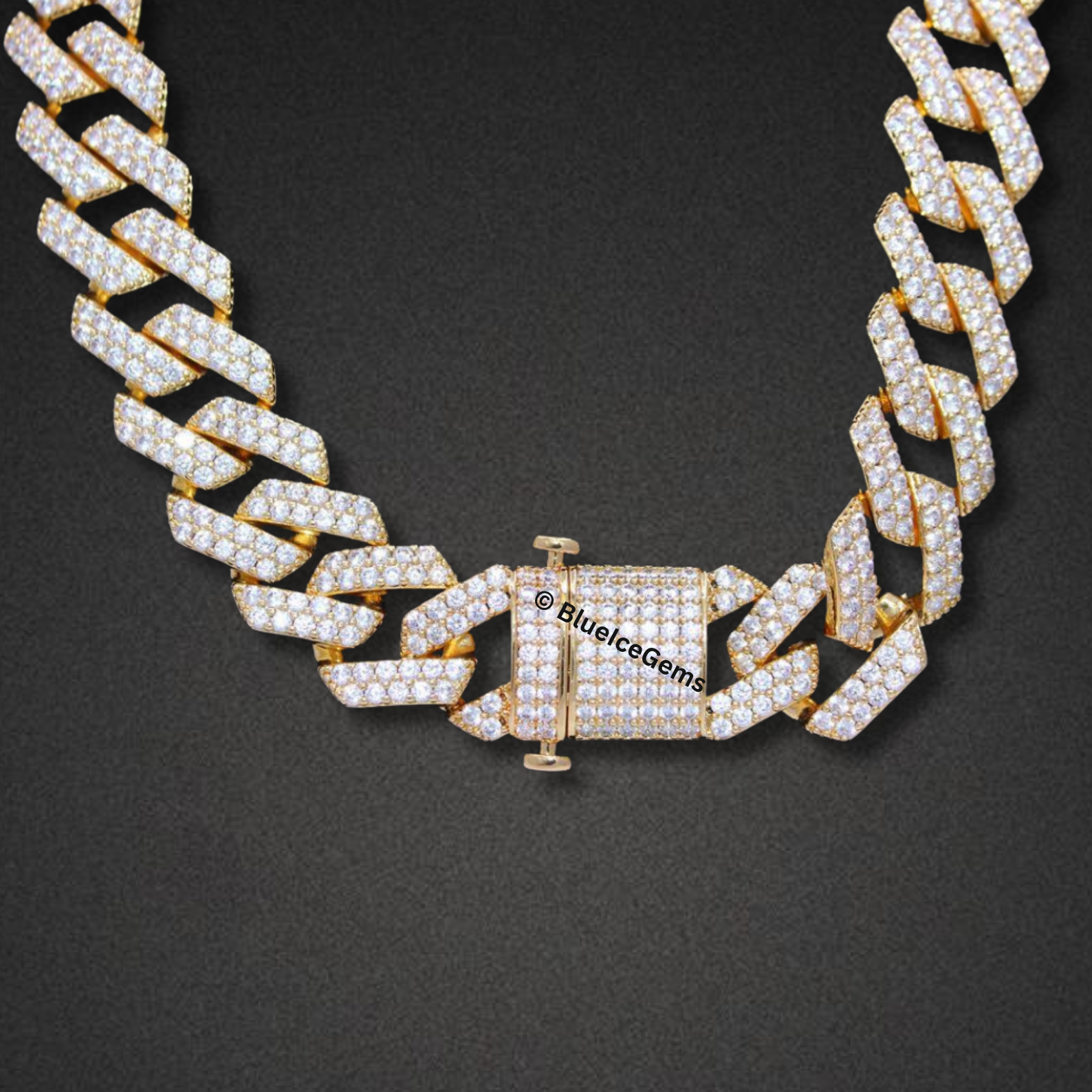 The "Raptor Iced Out" Gold Chain