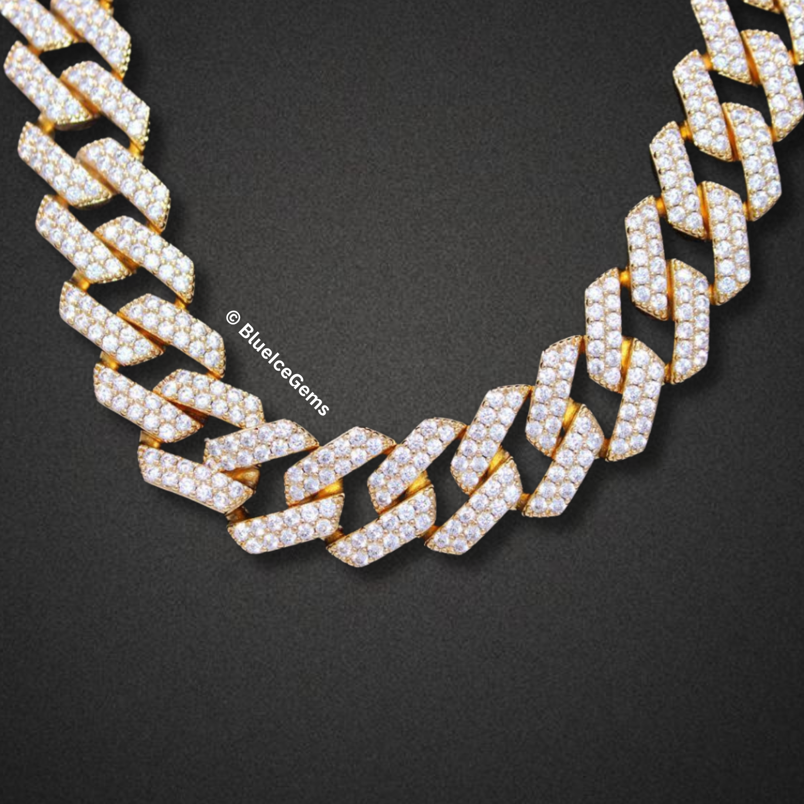 The "Raptor Iced Out" Gold Chain