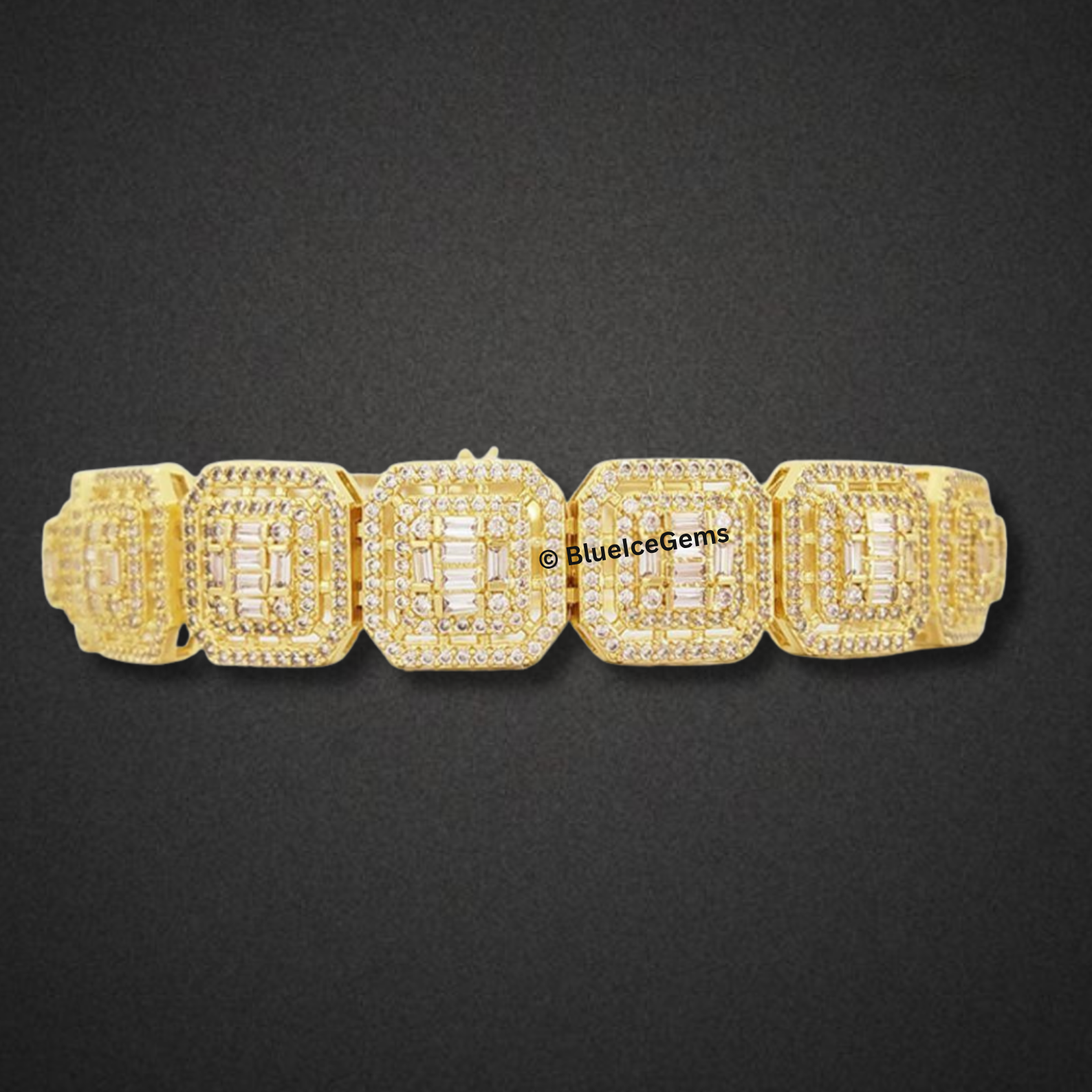 The "Emerald Glow" Diamond Tennis Chain