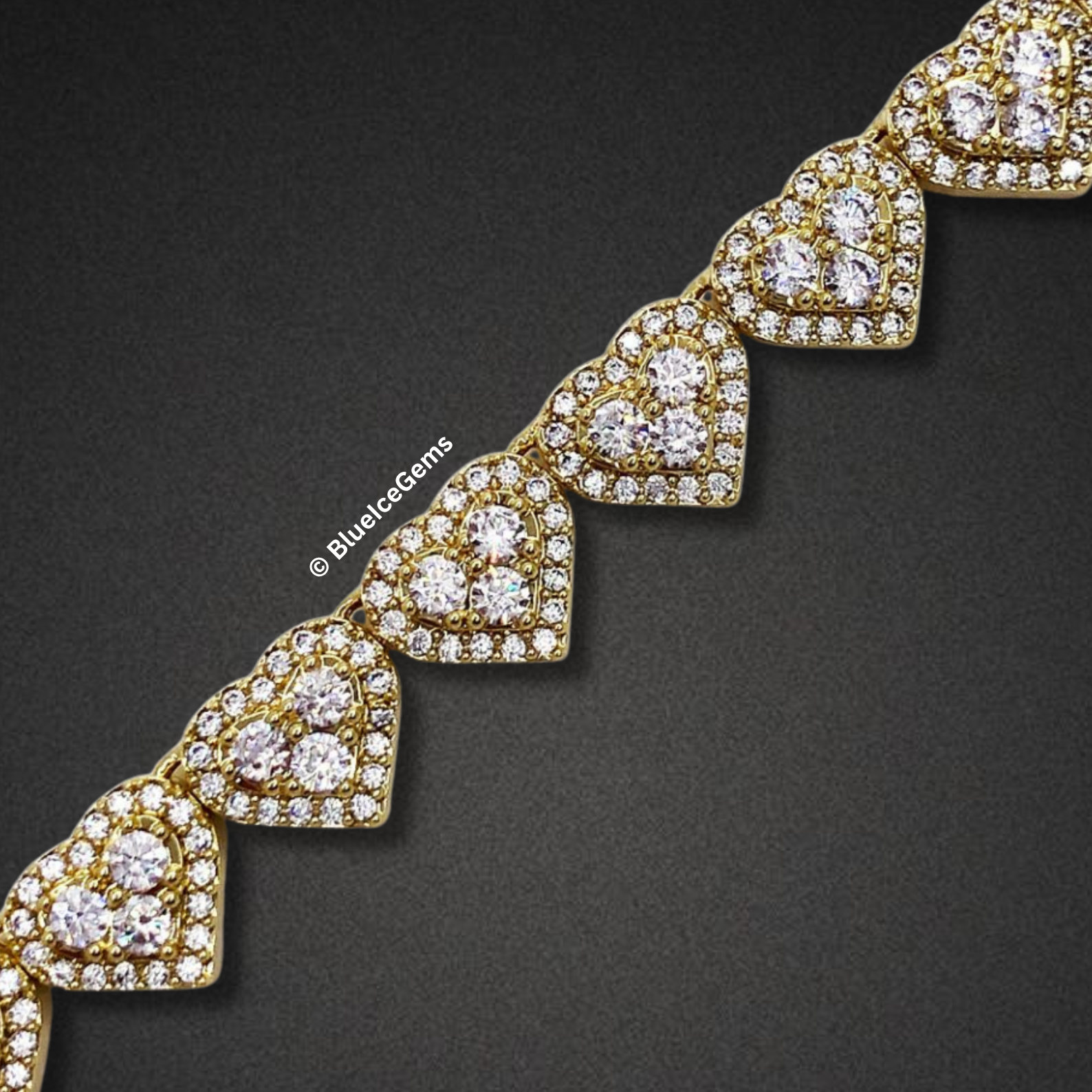 The "Heart of Diamonds" Tennis Chain