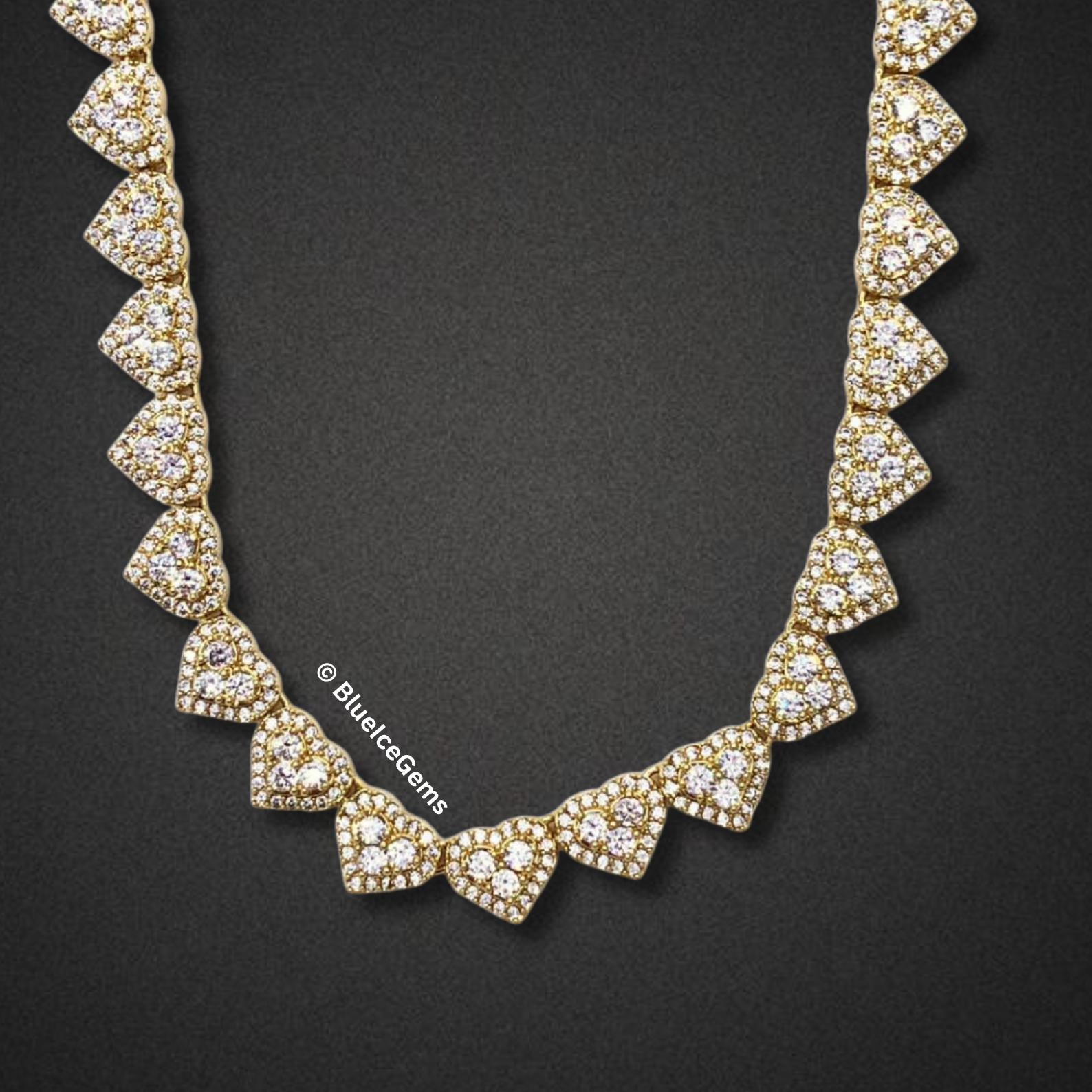 The "Heart of Diamonds" Tennis Chain