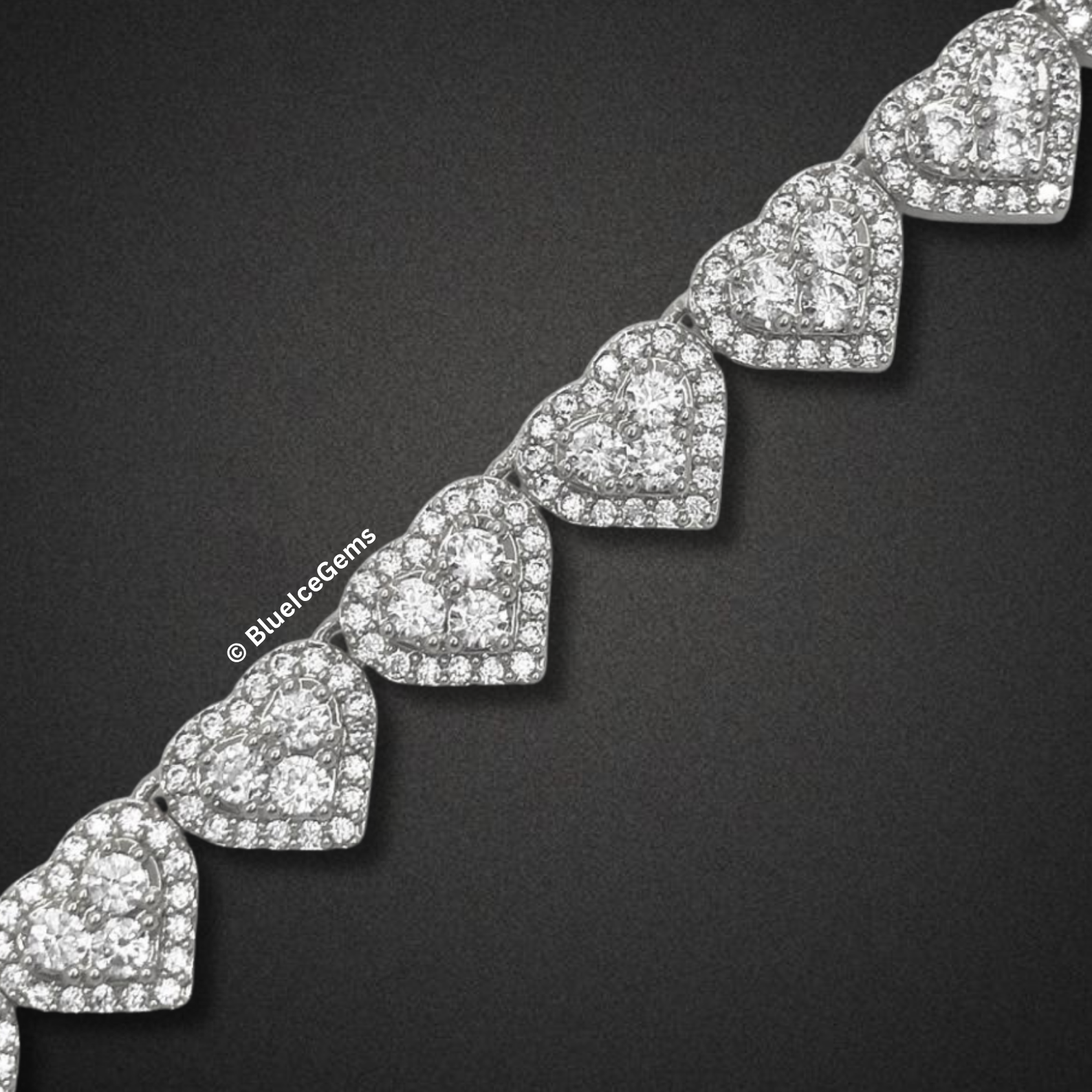 The "Heart of Diamonds" Tennis Chain
