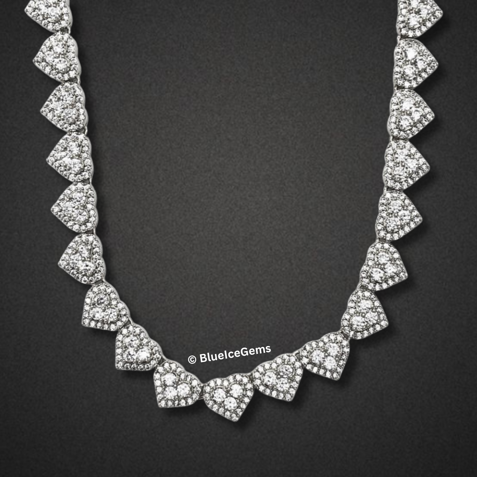 The "Heart of Diamonds" Tennis Chain