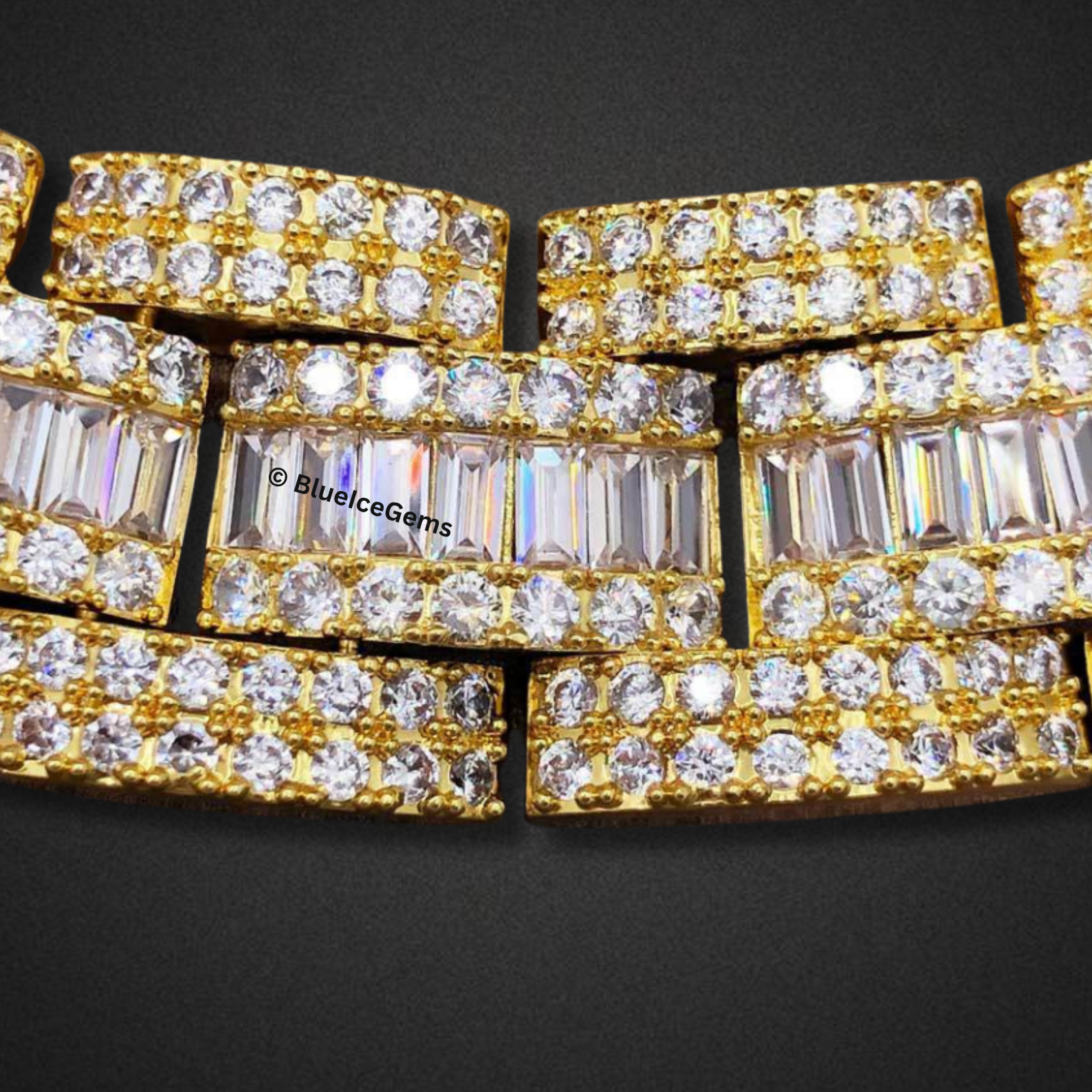 The "Linear Flow" Diamond Tennis Chain