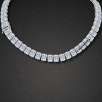 The "Emerald Glow" Diamond Tennis Chain