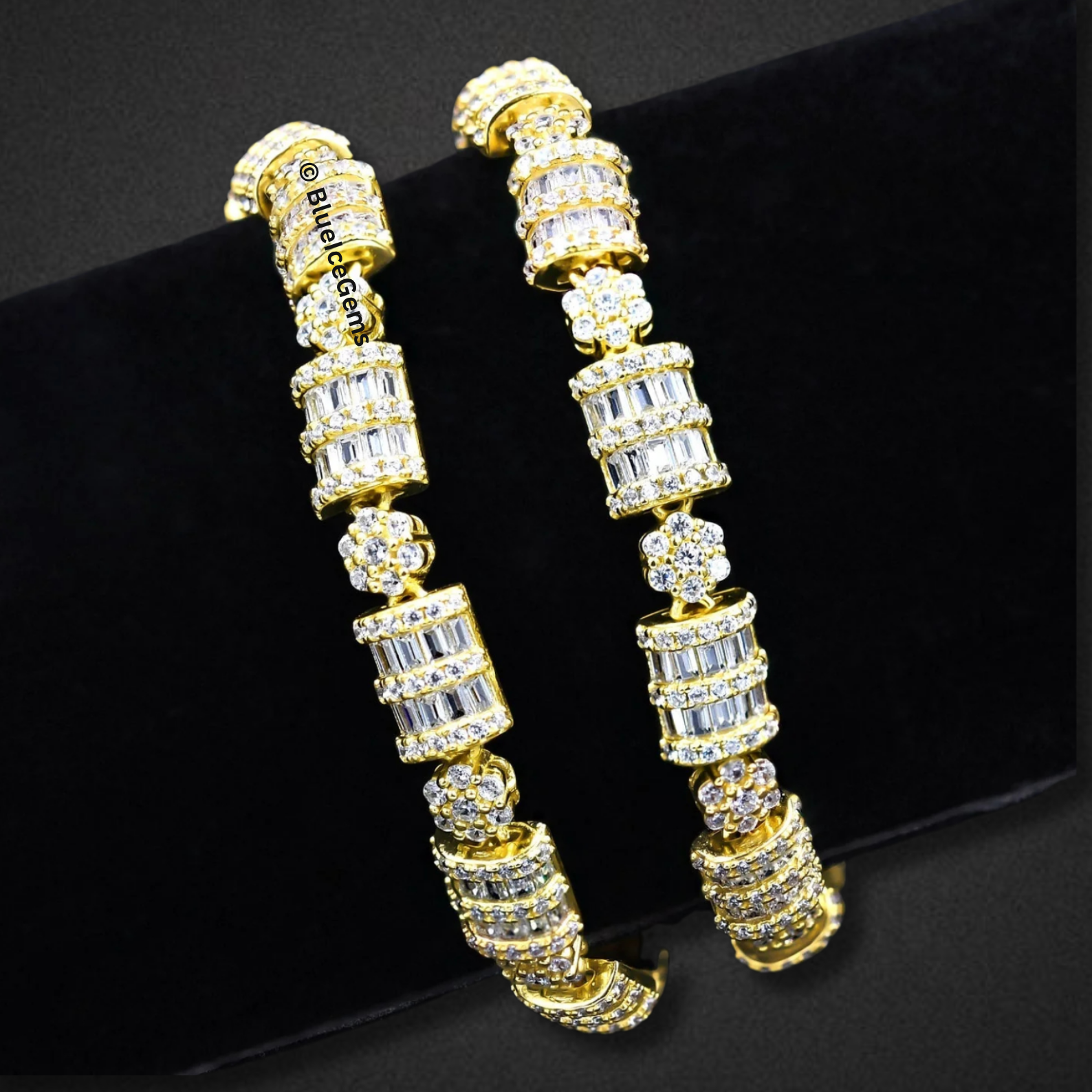 The "Emerald Glow" Diamond Tennis Chain