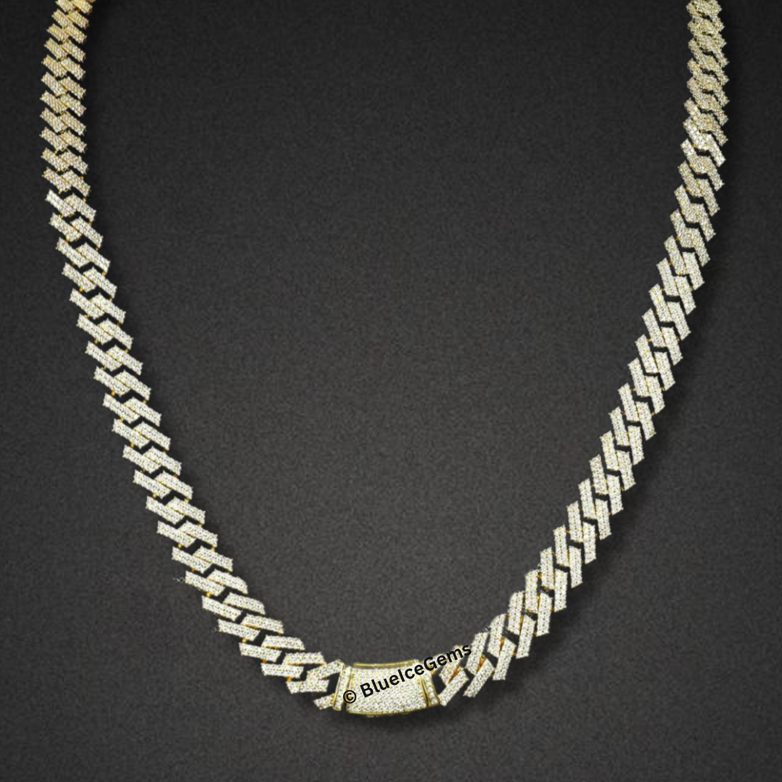 The "Raptor Iced Out" Dual-Tone Chain