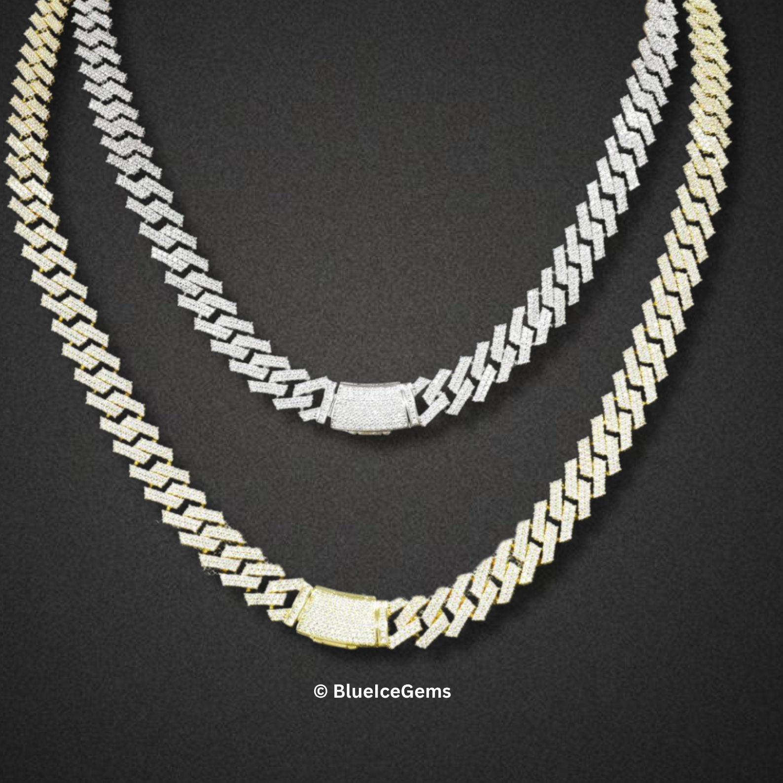 The "Raptor Iced Out" Dual-Tone Chain