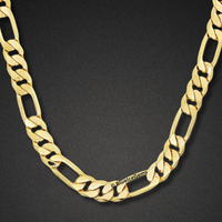 The Polished Gold Figaro Chain