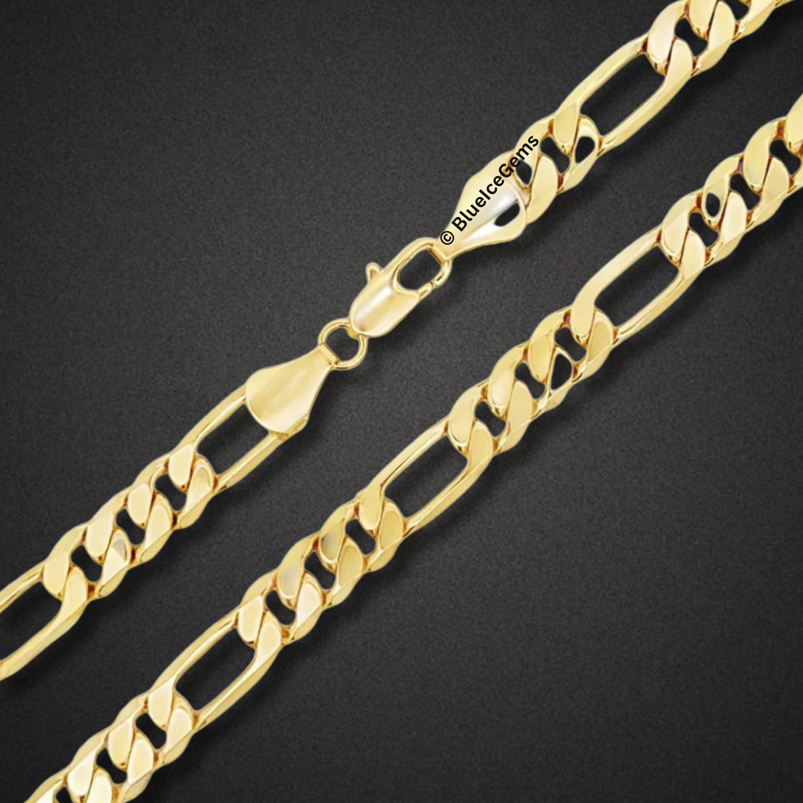 The Polished Gold Figaro Chain