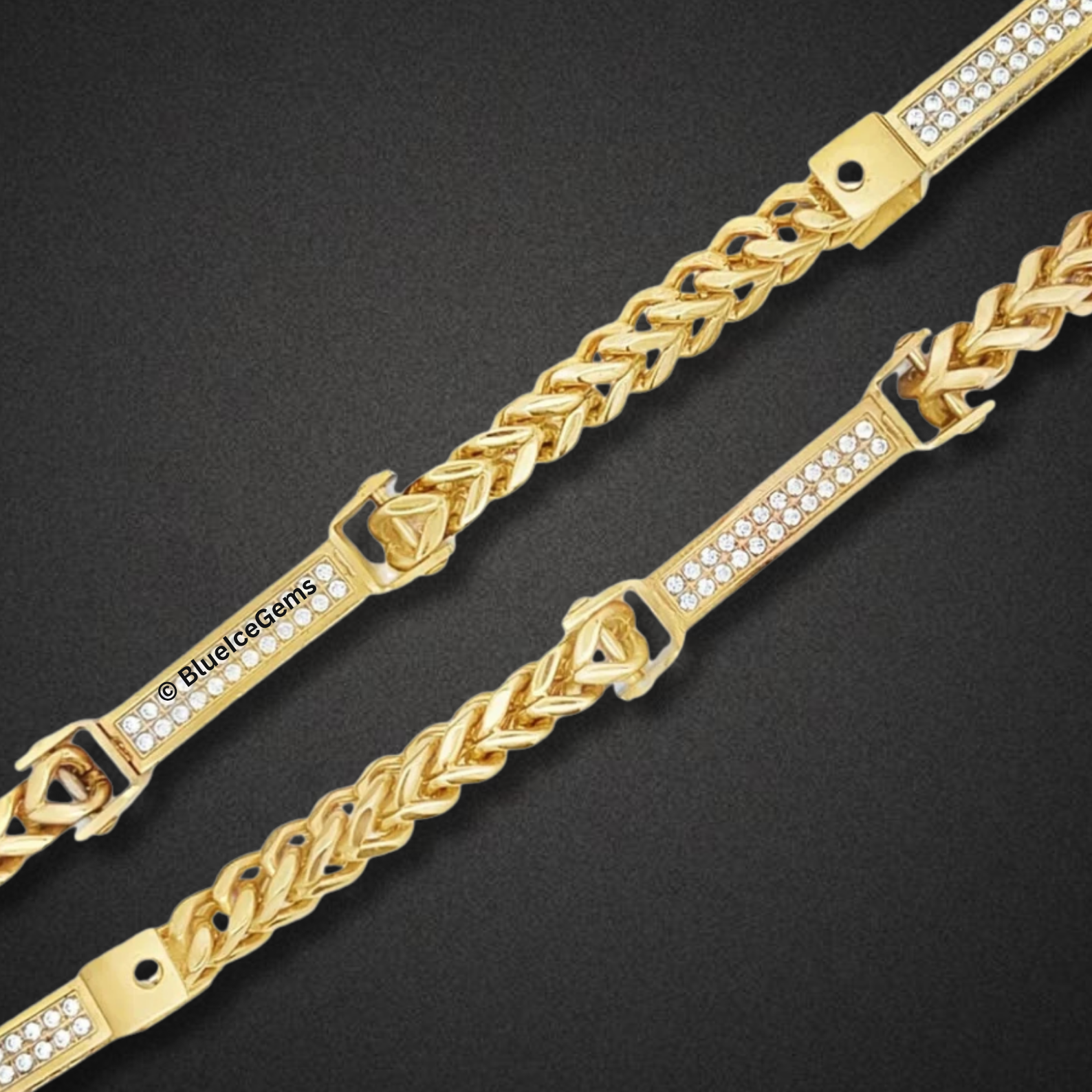 The "Icy Fusion" Diamond & Gold Chain