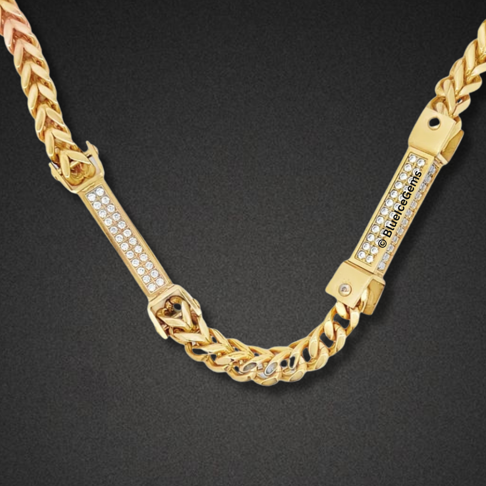 The "Icy Fusion" Diamond & Gold Chain