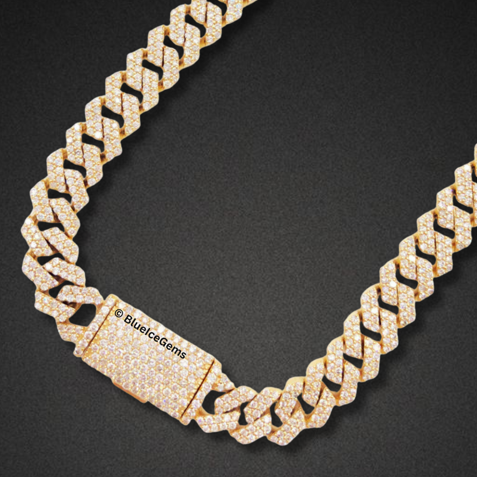 The "Heavyweight Iced Out" Cuban Chain