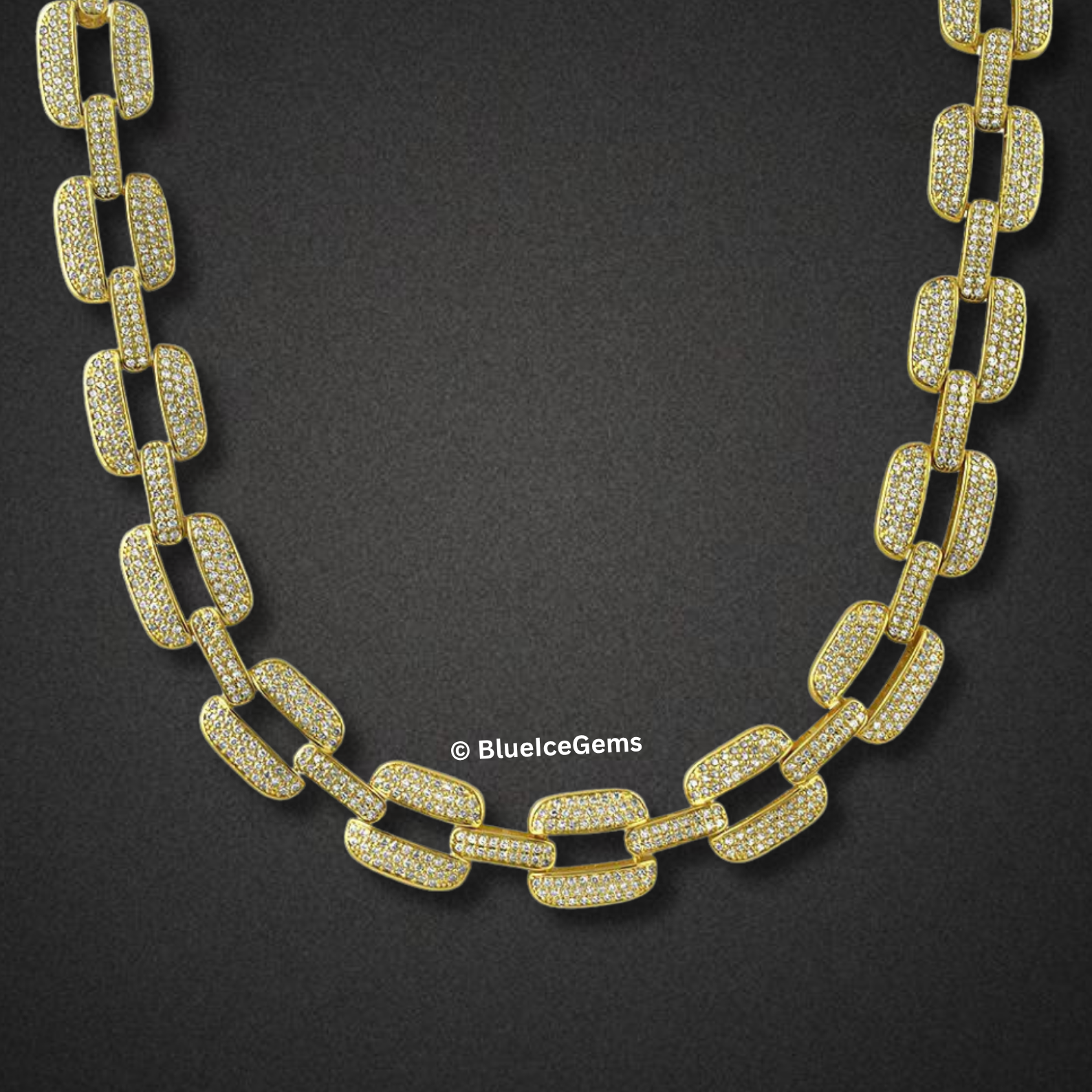 The "Iced Out Phantom" Link Chain
