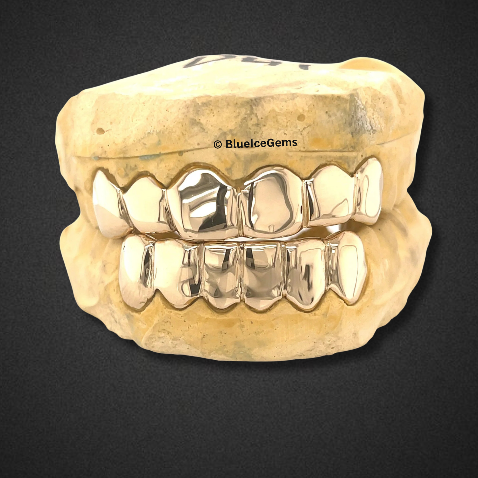 Golden Apex Mirror Full Set Grillz