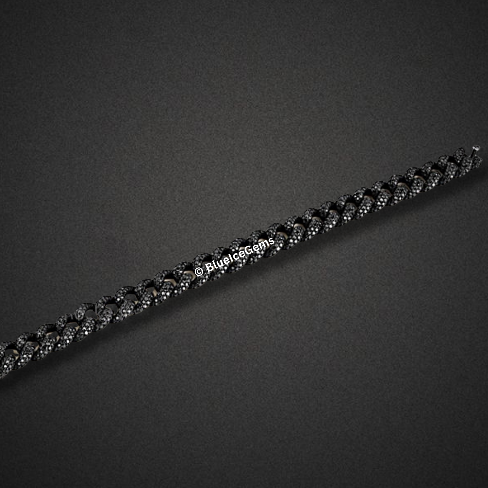 "The Shadow" Black Diamond Miami Cuban Link Bracelet