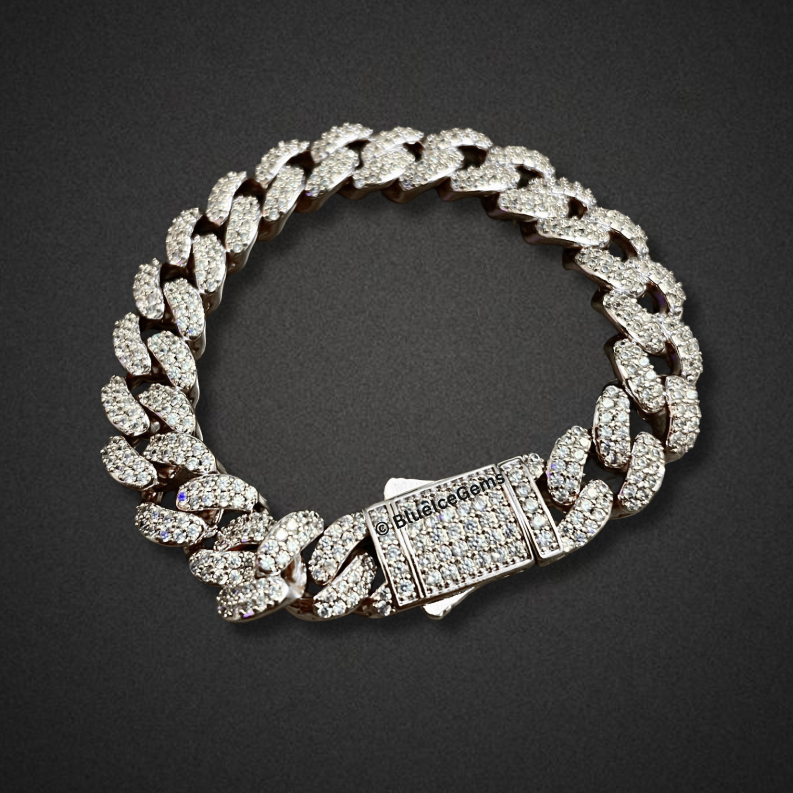 "The Blizzard" Iced-Out Miami Cuban Link Bracelet
