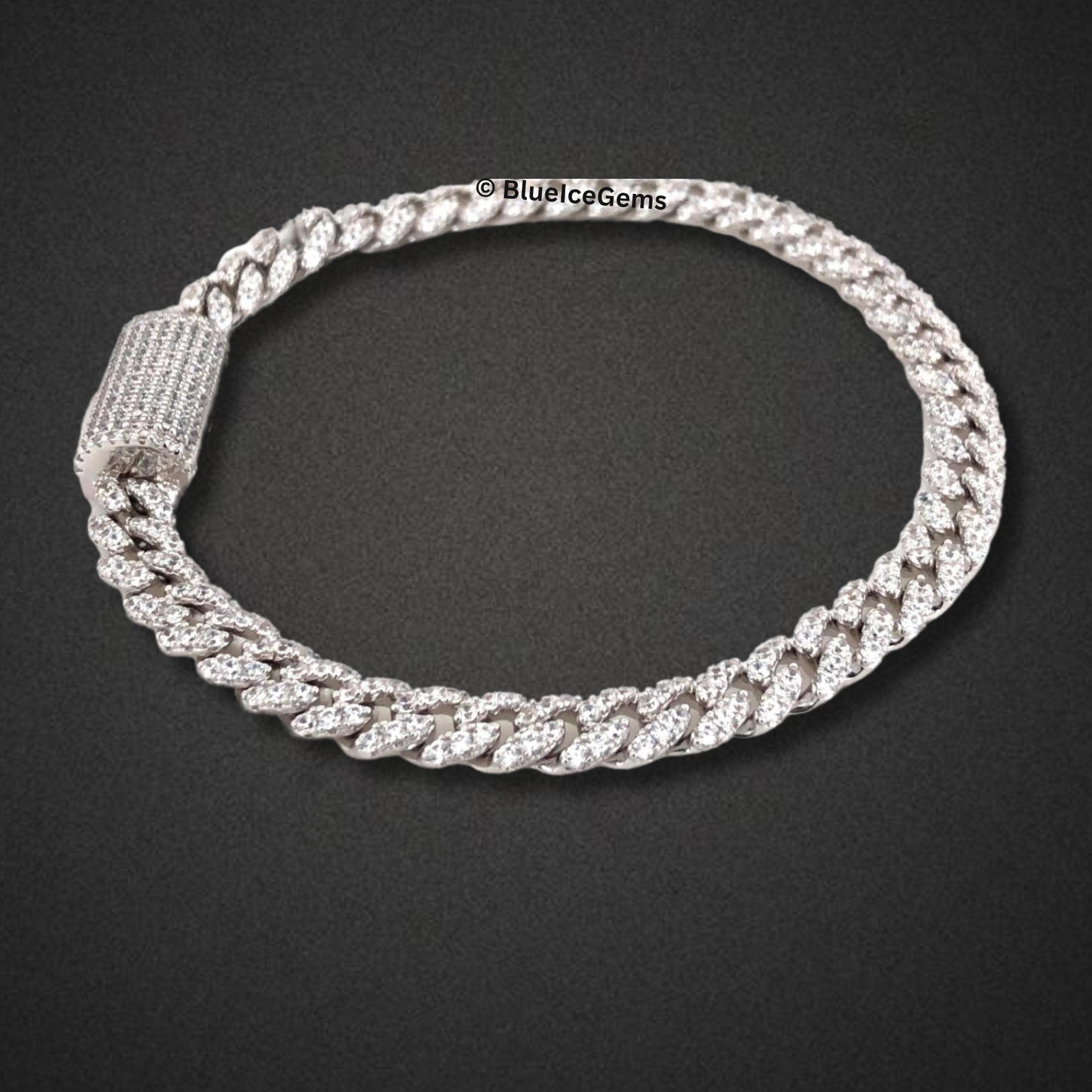 Classic Iced Out Miami Cuban Link Bracelet