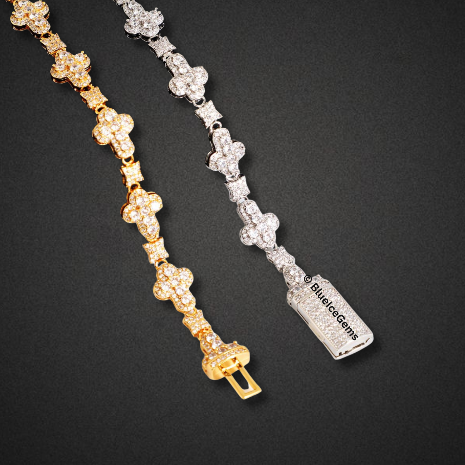 "Lucky" Diamond Clover Bracelet