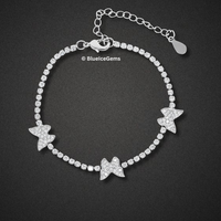 Iced-Out Star & Butterfly Bracelet