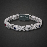 Iced-Out "XO" Kiss & Tell Bracelet