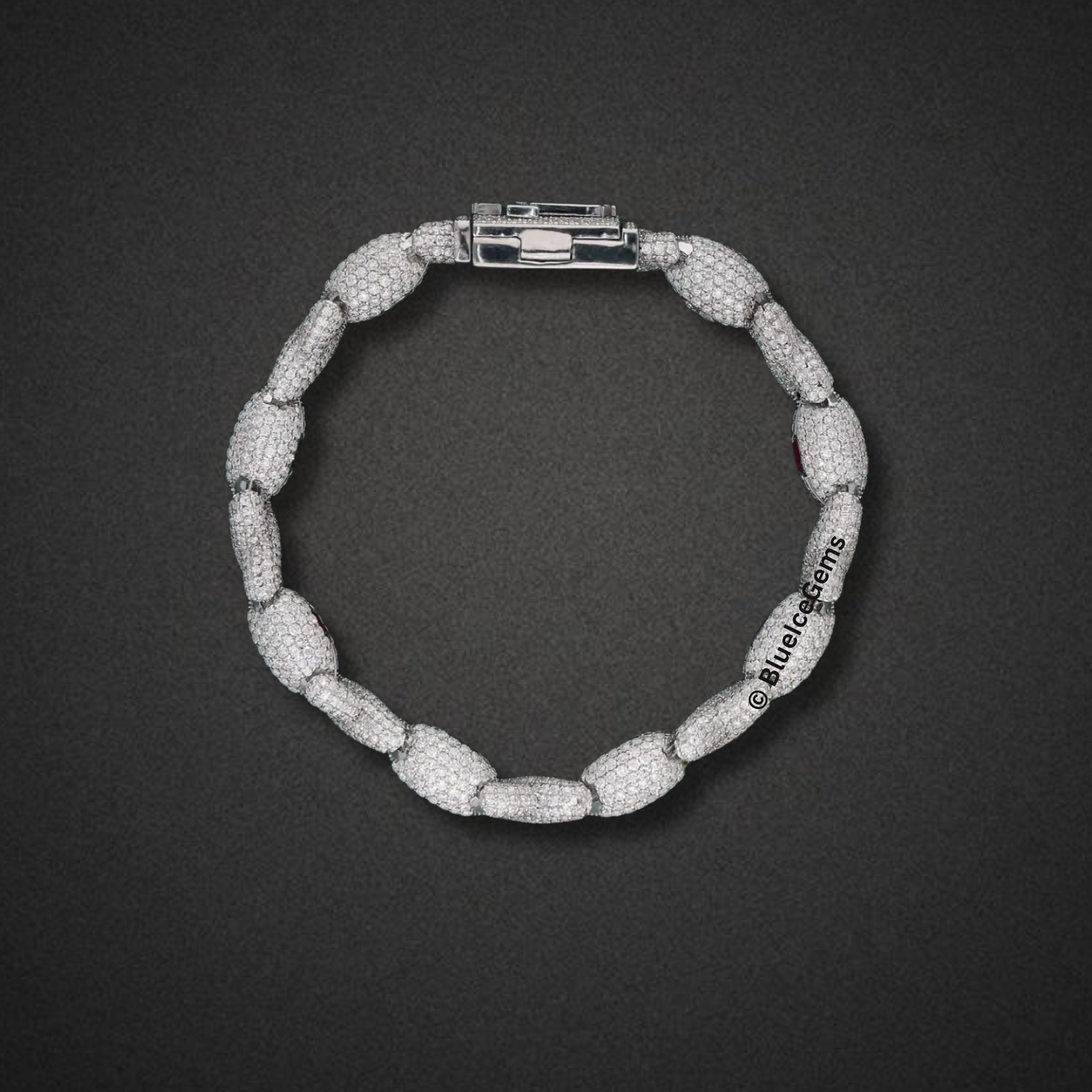 Iced-Out "XO" Kiss & Tell Bracelet