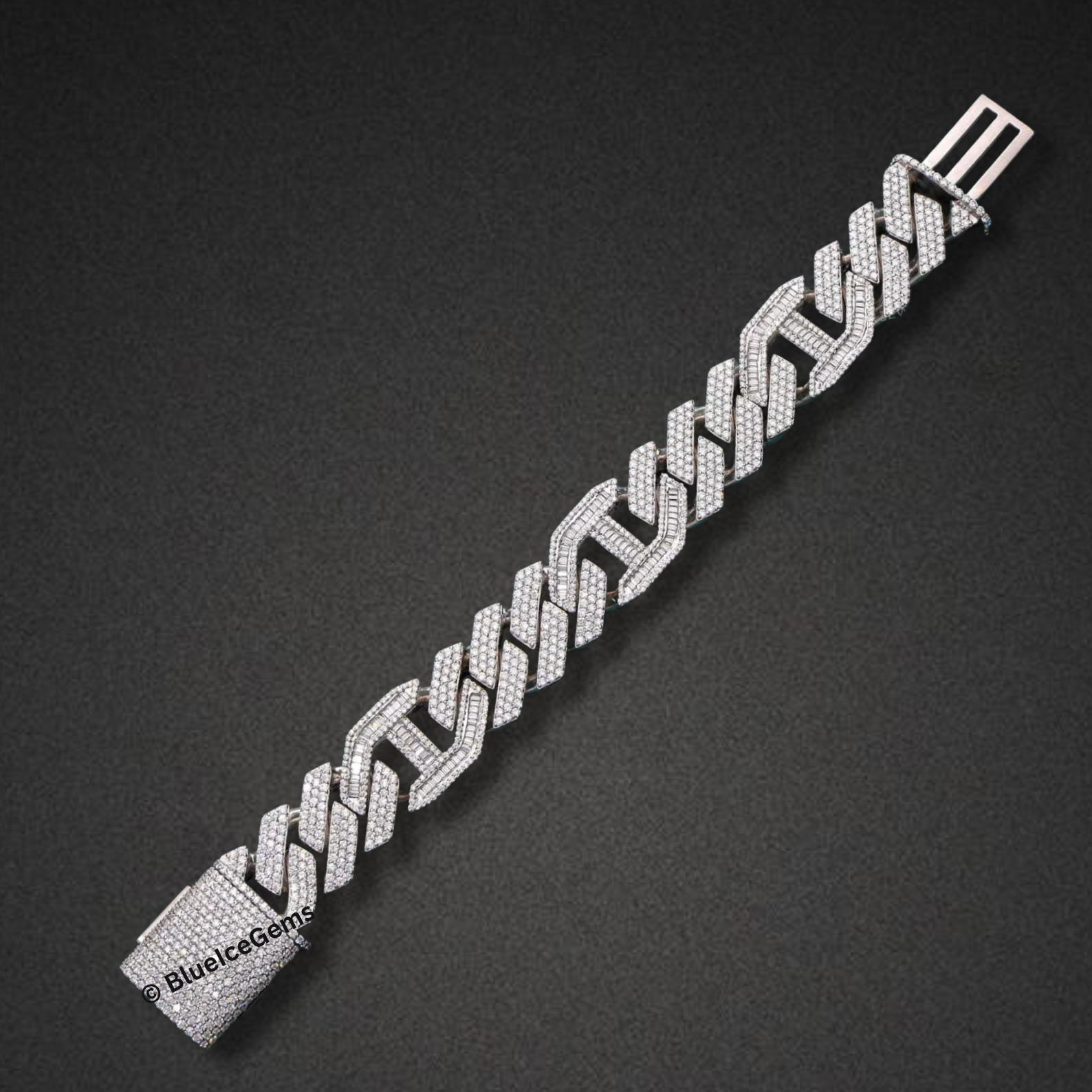 The "Unstoppable" Iced Out Curb Chain Bracelet