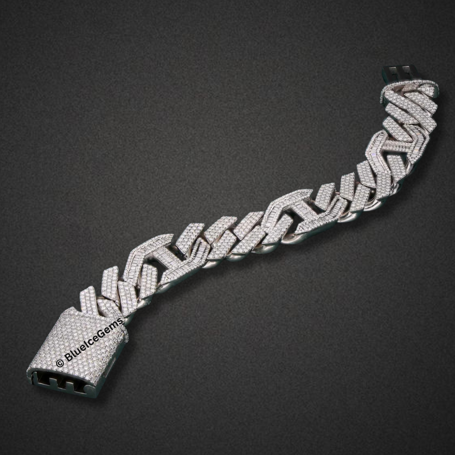 The "Unstoppable" Iced Out Curb Chain Bracelet