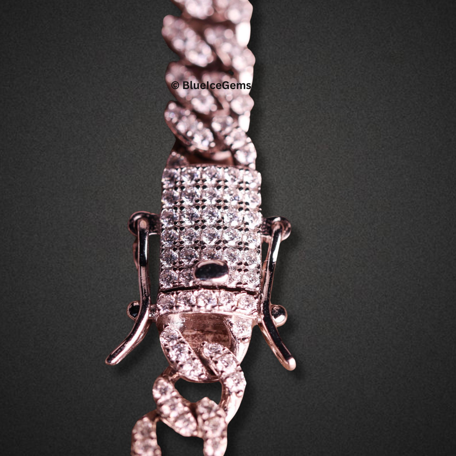 The "Rose" Iced-Out Miami Cuban Link Bracelet