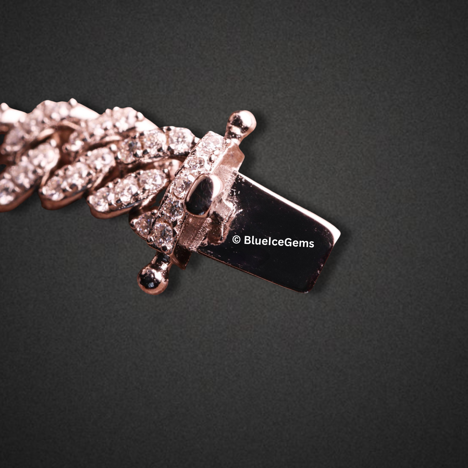 The "Rose" Iced-Out Miami Cuban Link Bracelet