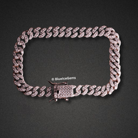 The "Rose" Iced-Out Miami Cuban Link Bracelet