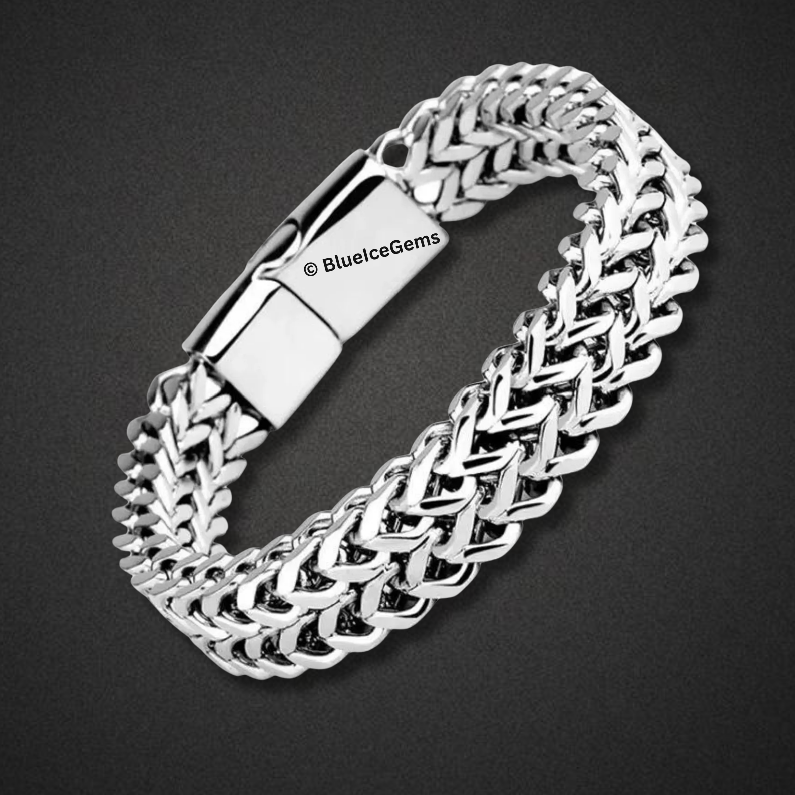 "The Gladiator" Woven Silver Bracelet