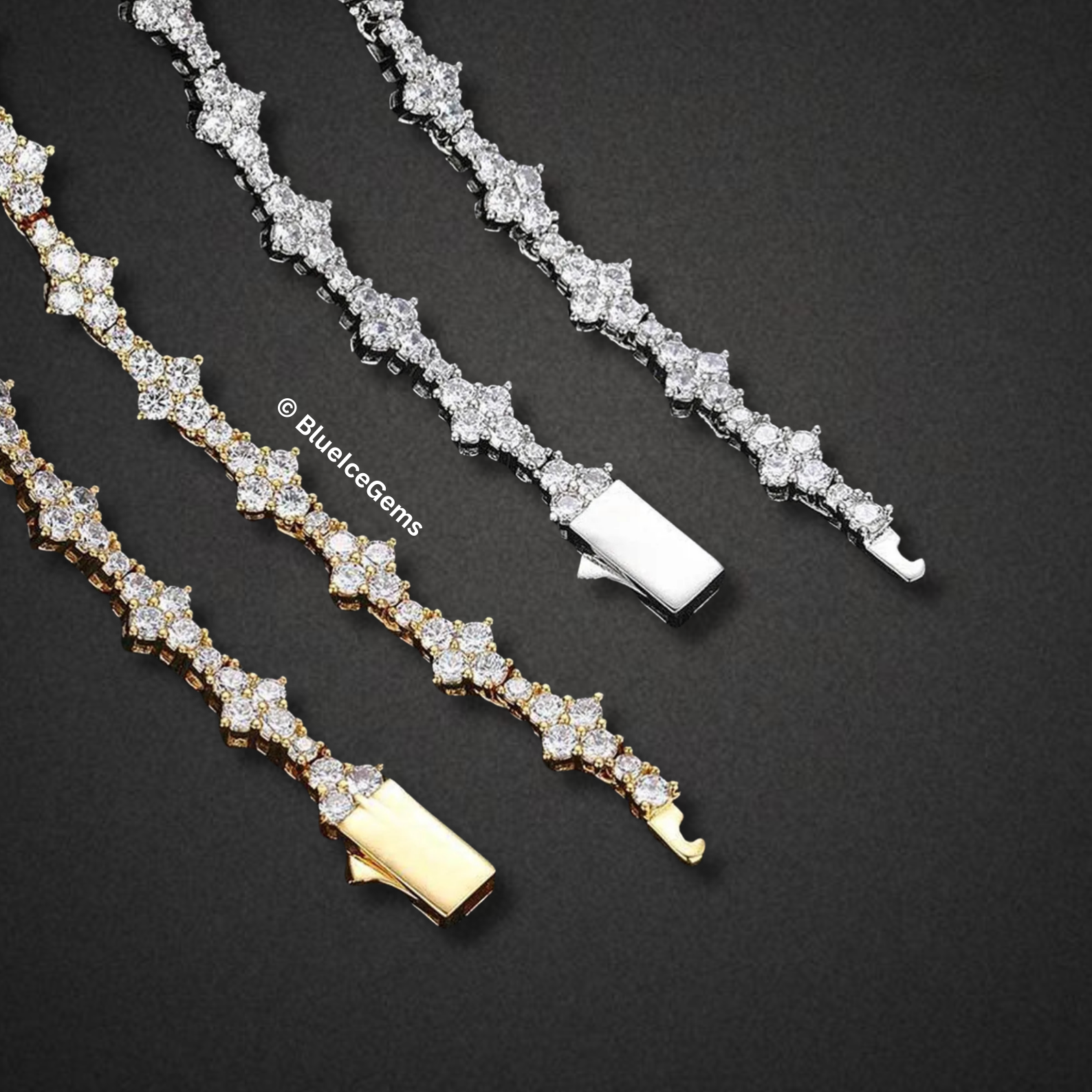 "The Thorn" Iced-Out Diamond Bracelet