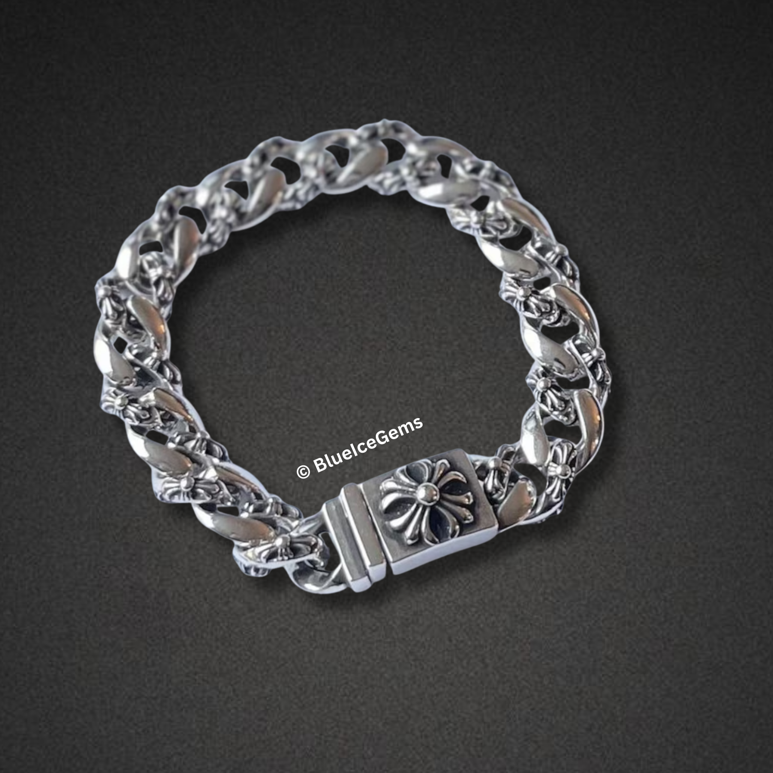 "The Cross" Chrome Hearts-Style Bracelet