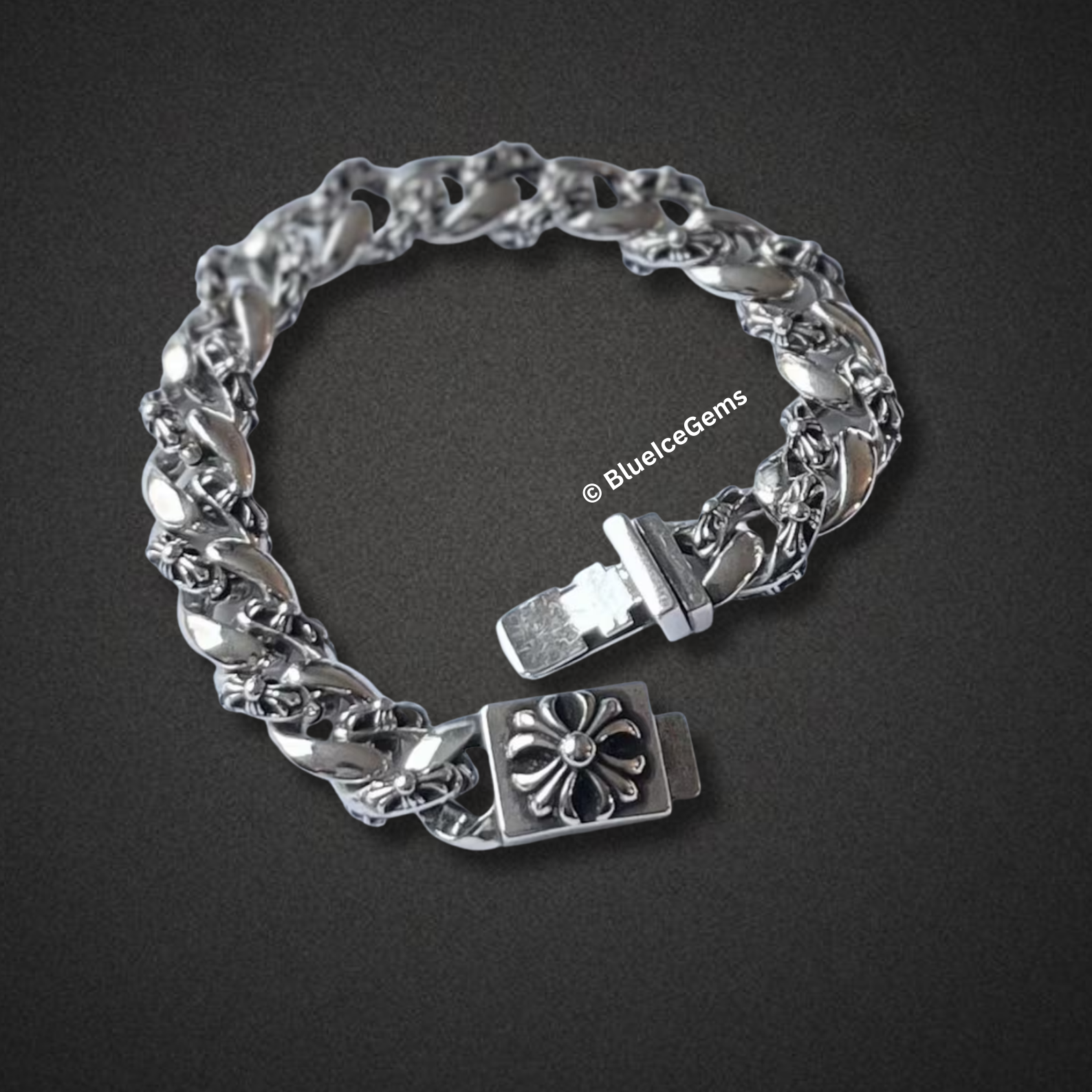 "The Cross" Chrome Hearts-Style Bracelet