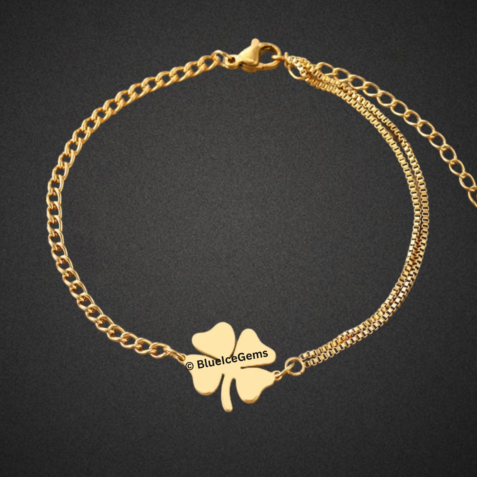 Lucky Clover Chain Bracelet
