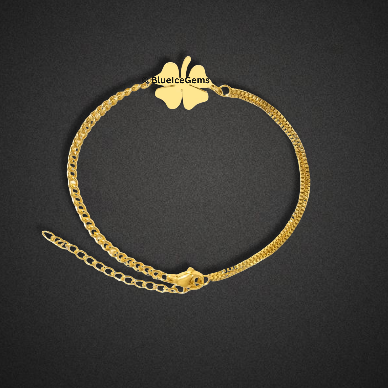 Lucky Clover Chain Bracelet