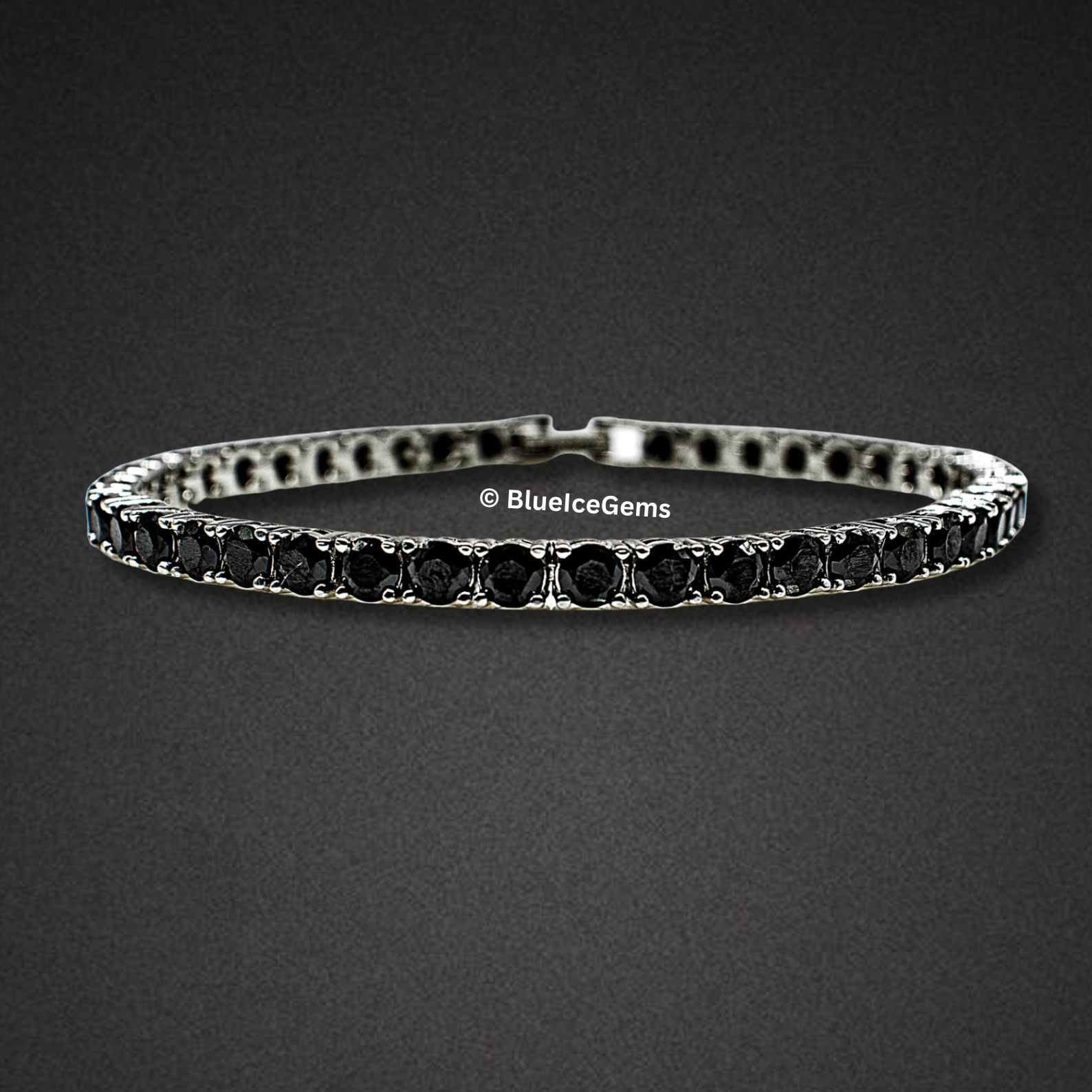 Black Diamond Tennis Bracelet