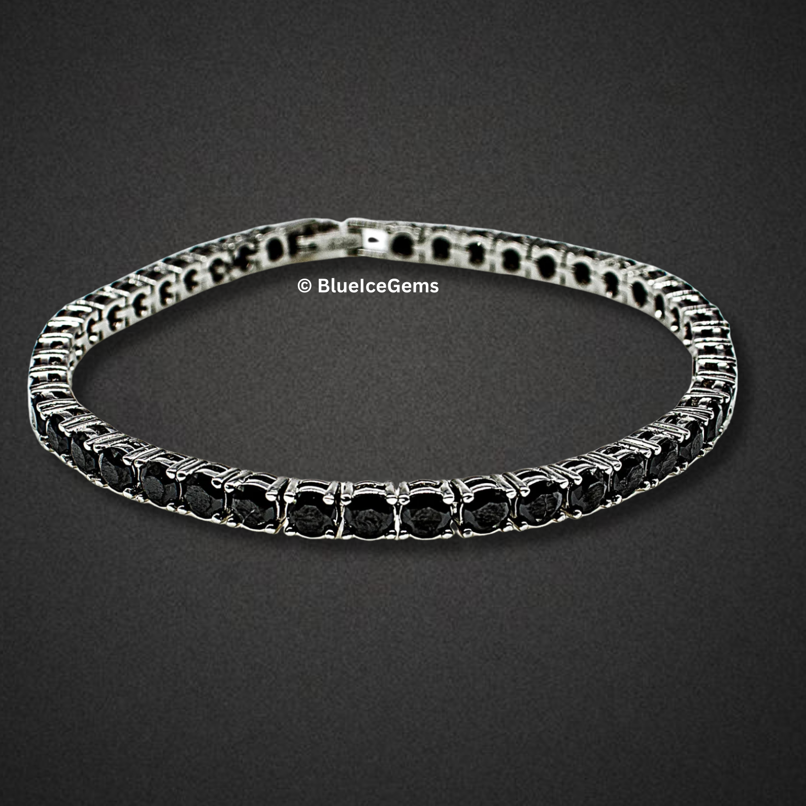 Black Diamond Tennis Bracelet