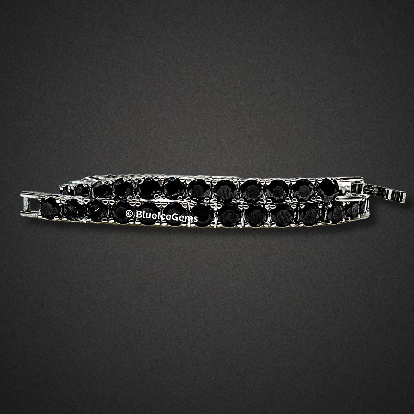 Black Diamond Tennis Bracelet