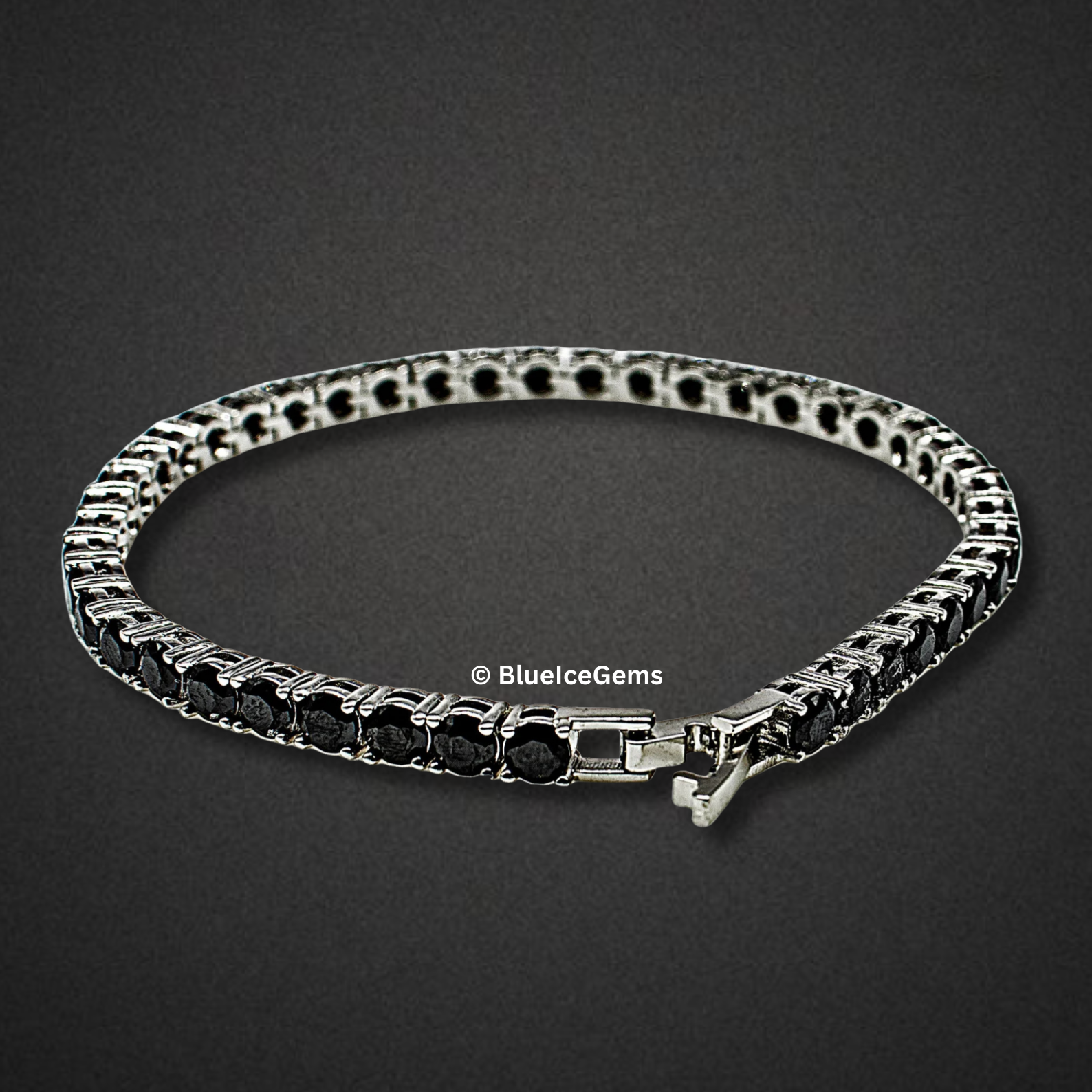 Black Diamond Tennis Bracelet