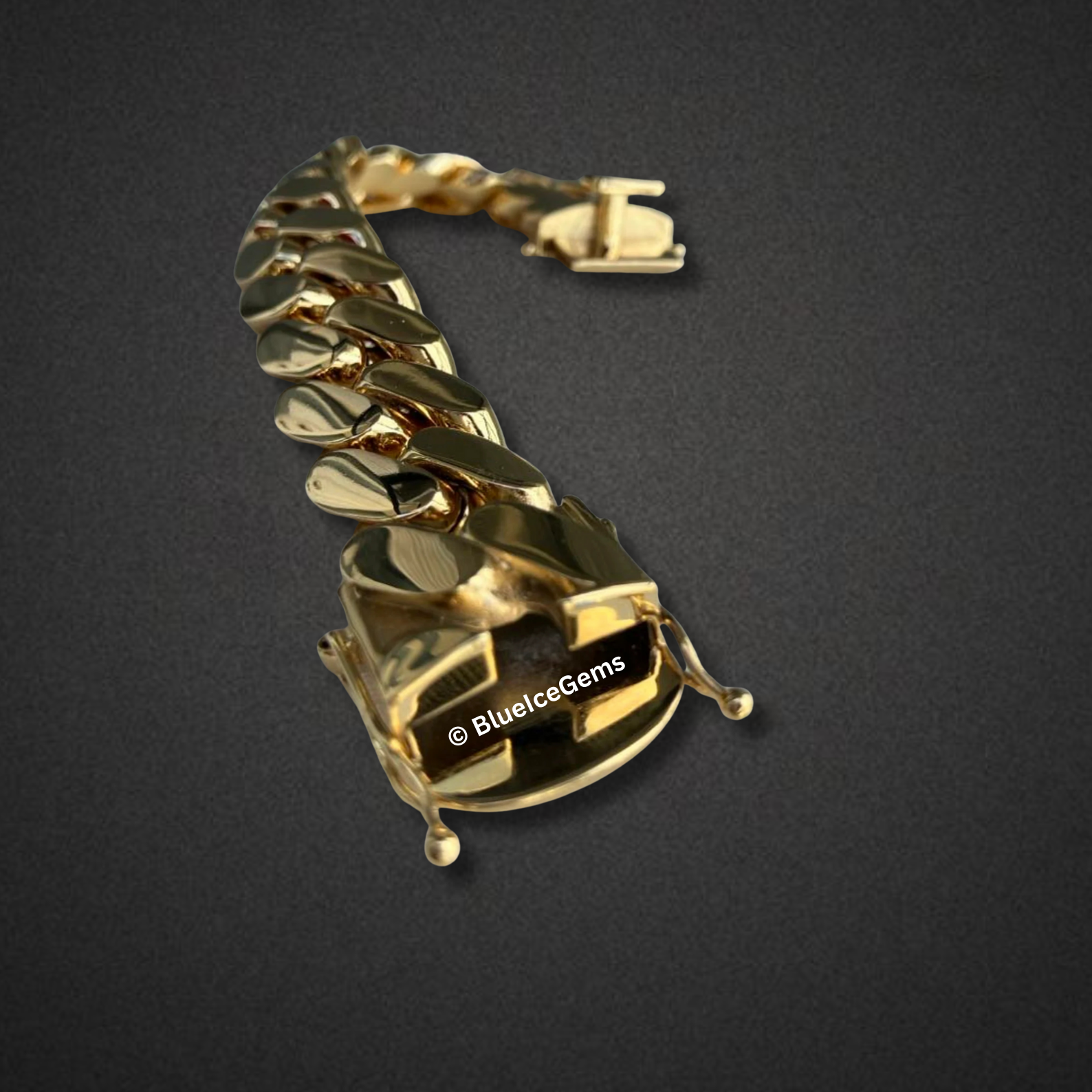 Polished Gold Miami Cuban Link Bracelet