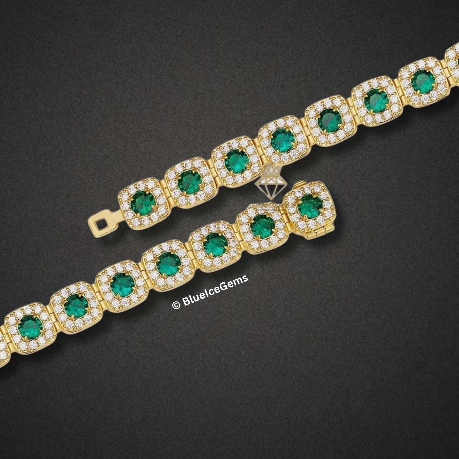 "The Royal" Emerald & Diamond Bracelet