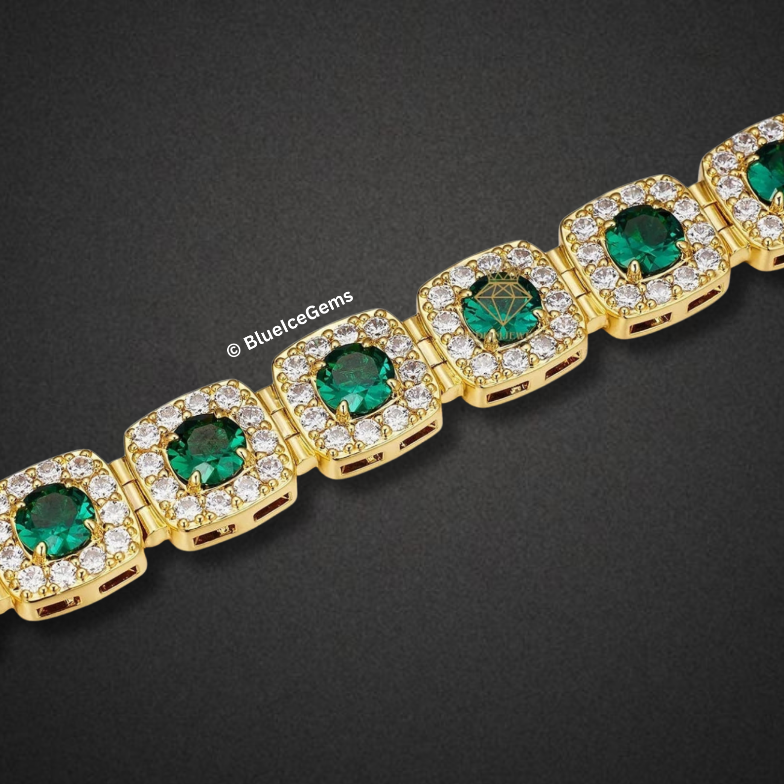 "The Royal" Emerald & Diamond Bracelet