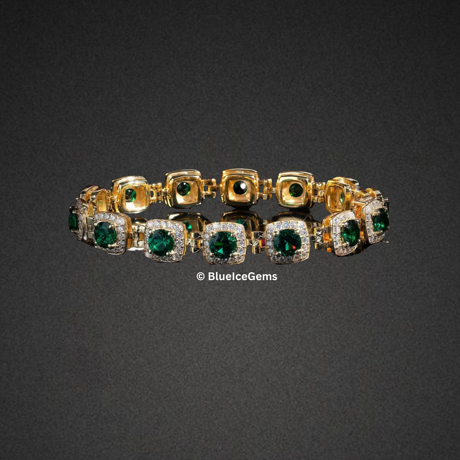 "The Royal" Emerald & Diamond Bracelet