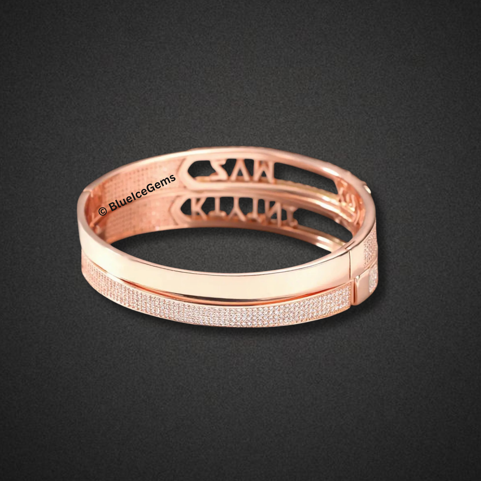 The "Hustle" Iced Out Custom Name Bracelet