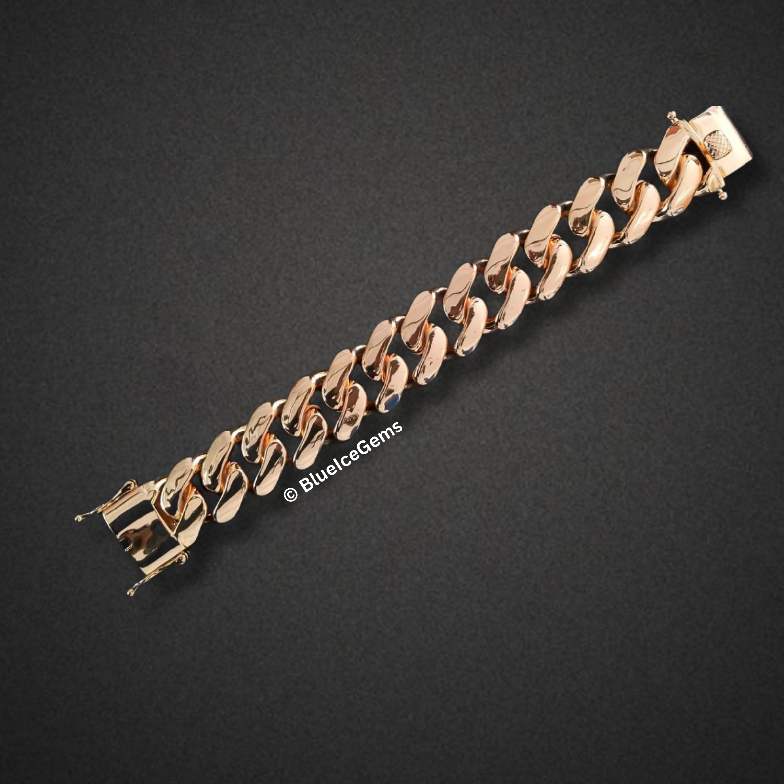 Classic Polished Gold Miami Cuban Link Bracelet