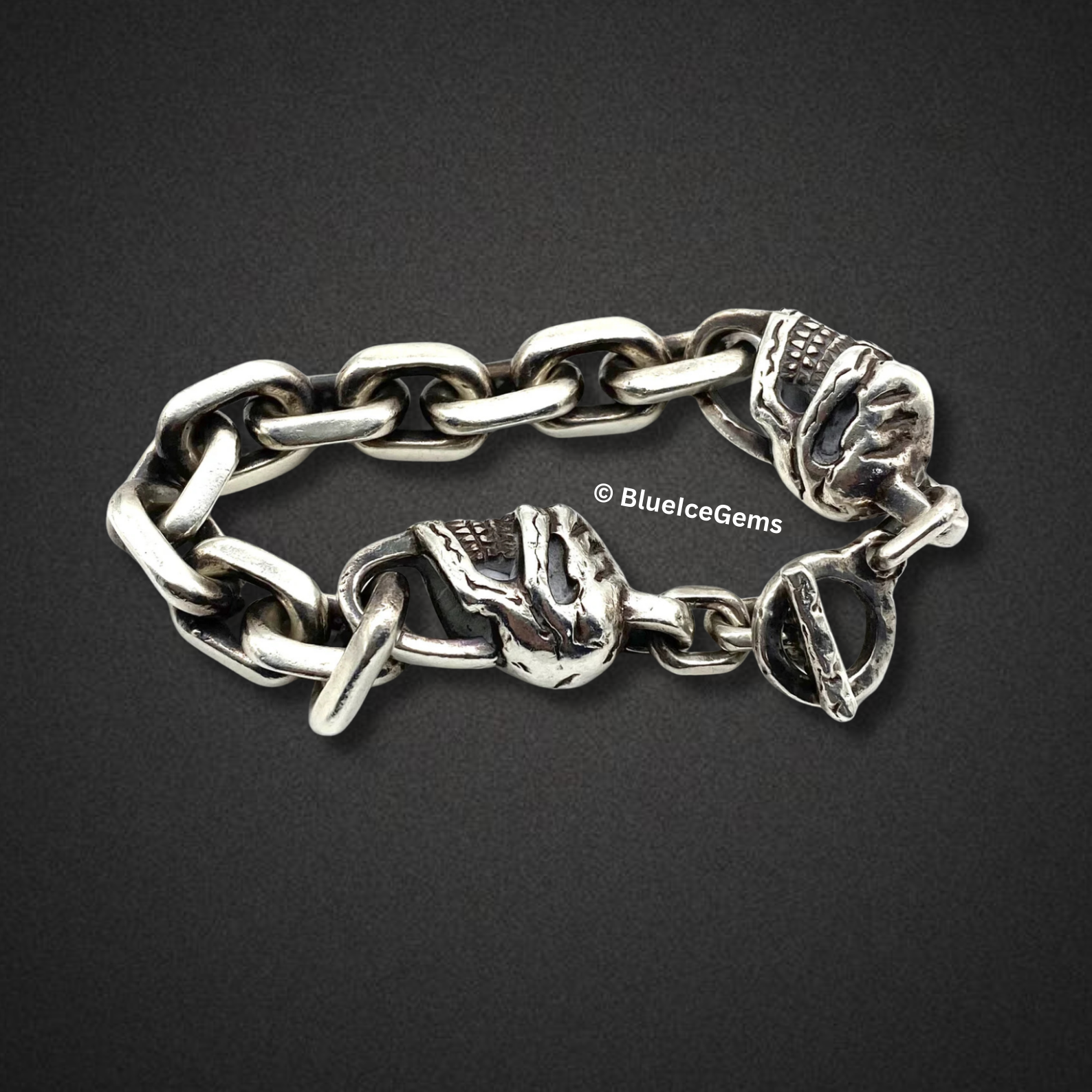 The "Lion Heart" Curb Chain Bracelet